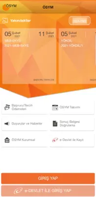 ÖSYM Aday İşlemleri Sistemi android App screenshot 2